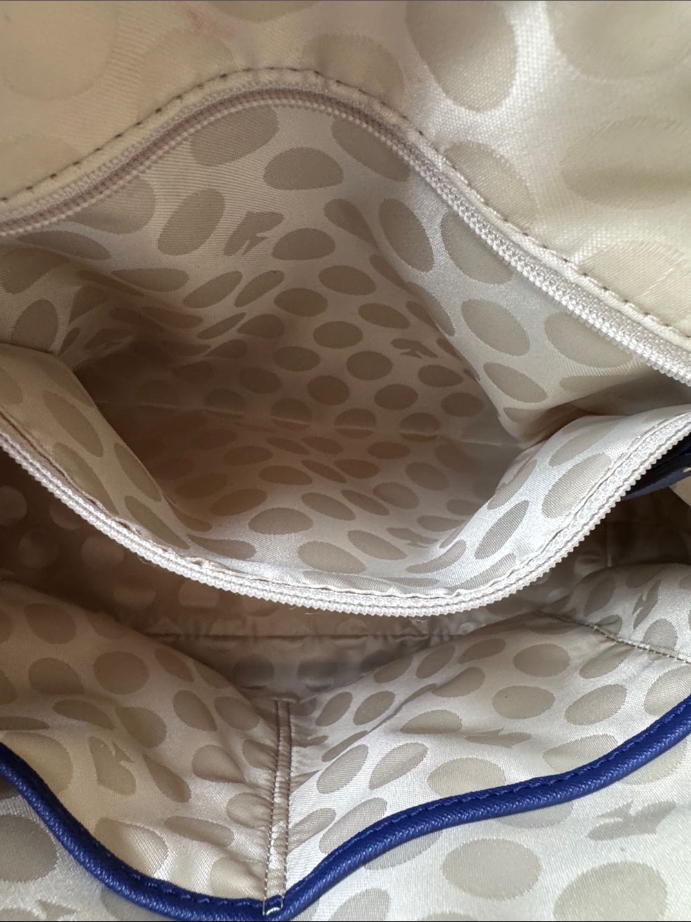 kate Spade Two-Tone Black and Blue Dome Satchel Bag - Picture 13 of 13